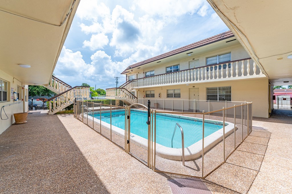 the pool is available for residents to use at the resort
