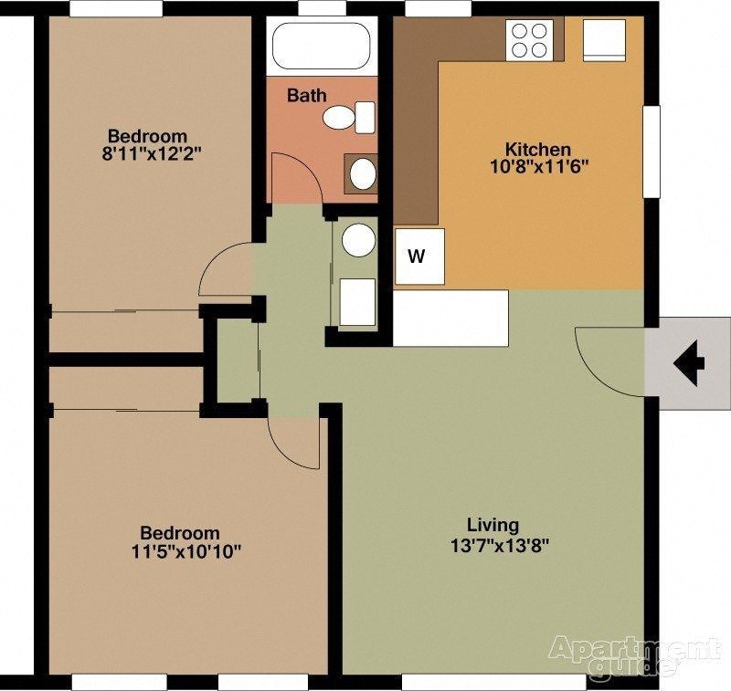 the blueprint of a floor plan of a house