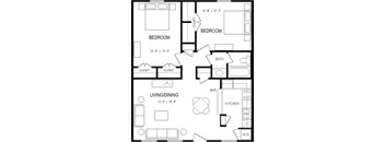 B1-hc  2 Bed/ 1 Bath