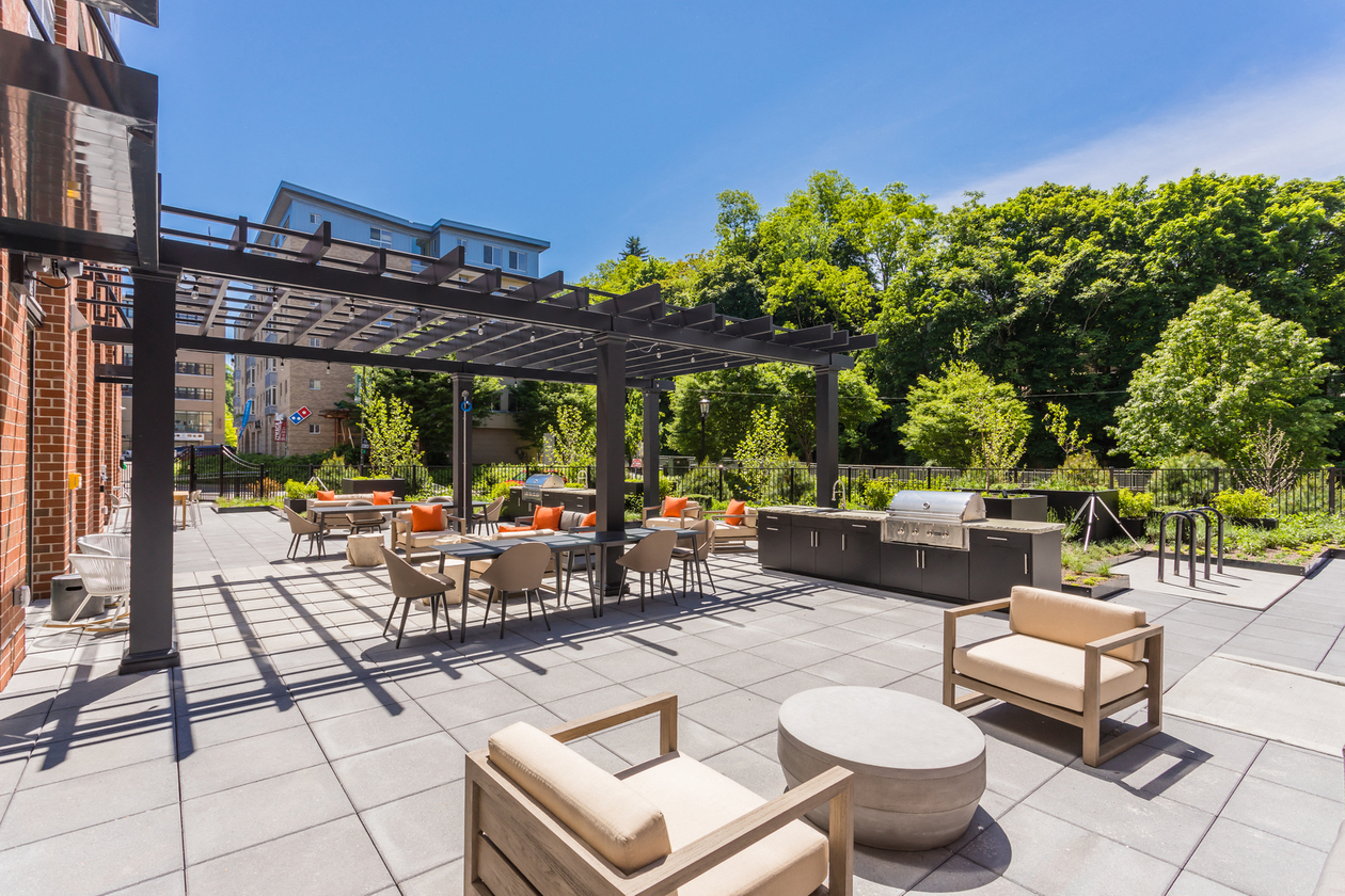 Outdoor Lounge with Grill