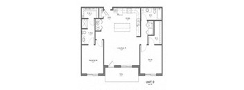 2 Bedroom, 2 Bathroom D