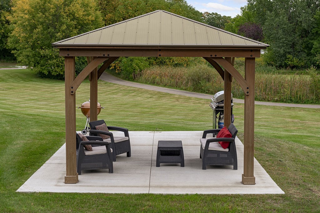 Outdoor seating area