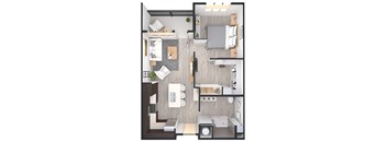 1 Bedroom, 1 Bathroom