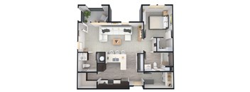 1 Bedroom, 1.5 Bathrooms