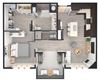 1 Bedroom, 1.5 Bathrooms
