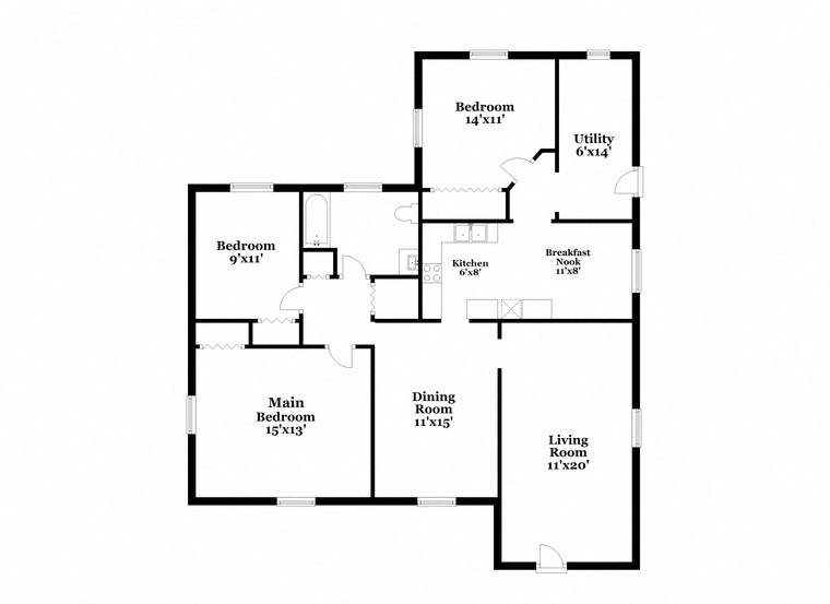 a floor plan of a house with two floors and a garage