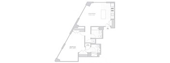 1 Bedroom, 2 Bath Type O