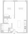 one-bedroom apartment floor plan one-bedroom apartment floor plan