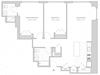 two-bedroom apartment floor plan two-bedroom luxury apartment floor plan in New Brunswick, NJ