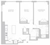 two-bedroom apartment floor plan two-bedroom luxury apartment floor plan in New Brunswick, NJ