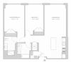 two-bedroom apartment floor plan two-bedroom luxury apartment floor plan in New Brunswick, NJ