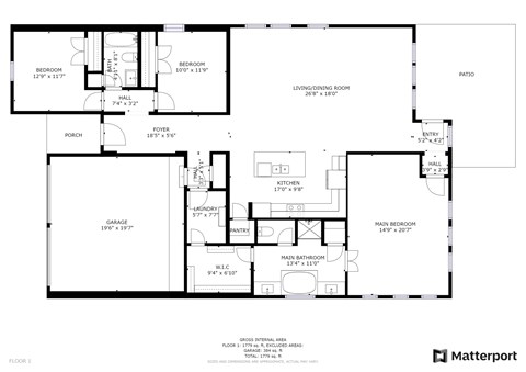 the floor plan of the residence