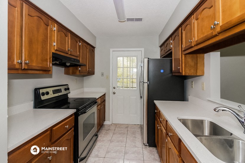 the kitchen is clean and ready for us to use