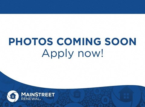 a blue and white banner with the words photos coming soon and apply now