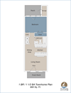 1 Bedroom, 1 Bathroom