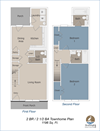 2 Bedrooms, 2.5 Bathrooms