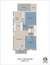 2 Bedrooms, 2 Bathrooms