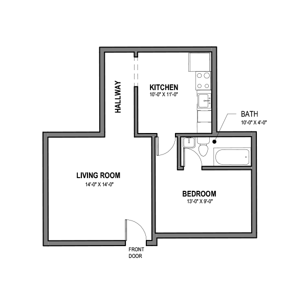 1 BR, 1 Bath