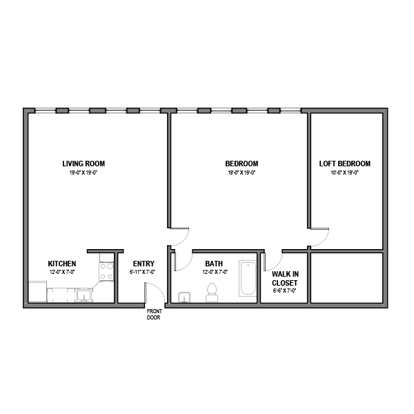 1 BR, 1 Bath