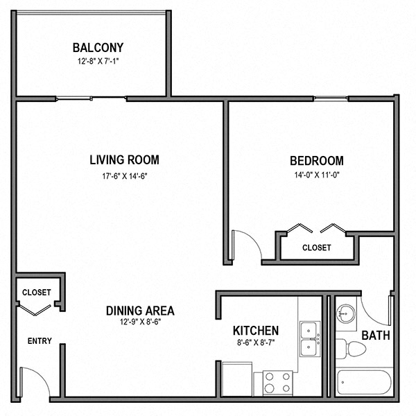 Walnut Crossings 1 BR, 1 Bath, 800 Sq.Ft. Balcony, Walnut Crossings Apartments, Monroeville, PA
