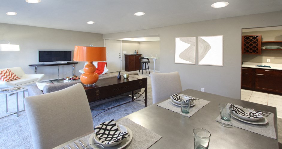 living and dining room