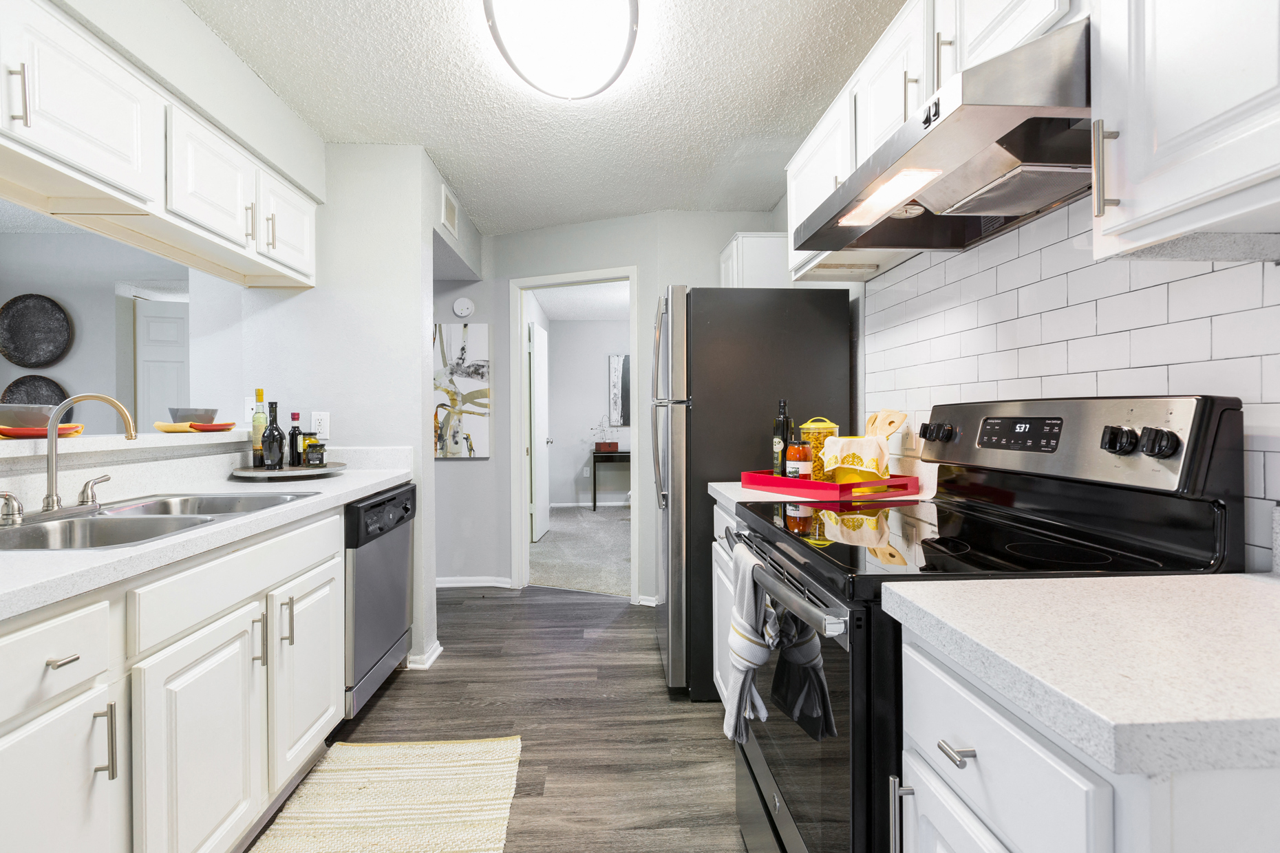 Kitchen at Northgreen at Carrollwood Apartments in Tampa, FL