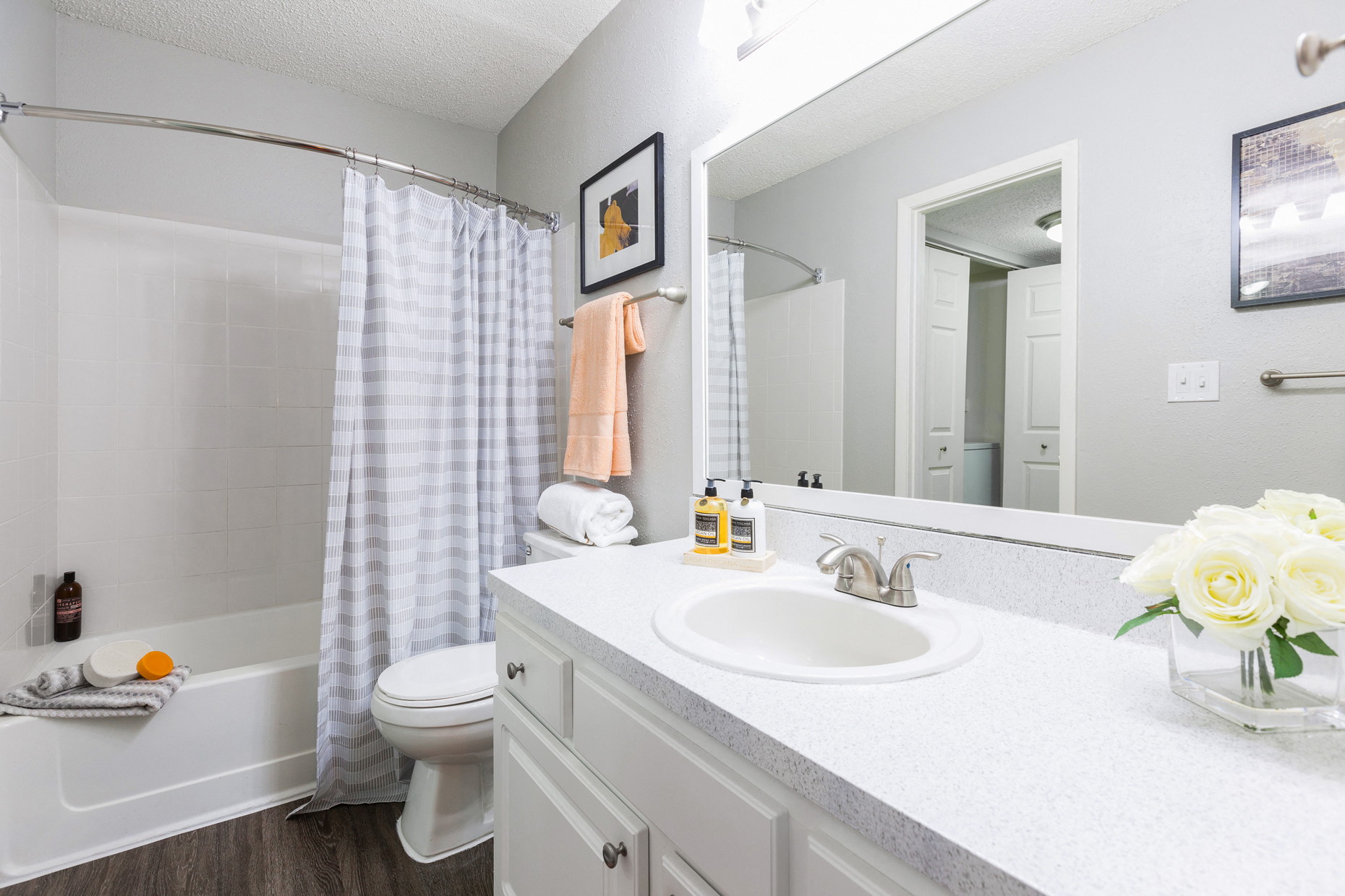 Bathroom at Northgreen at Carrollwood Apartments in Tampa, FL