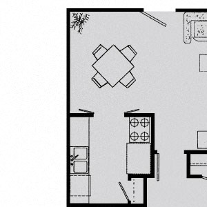 1 Bed, 1 Bath