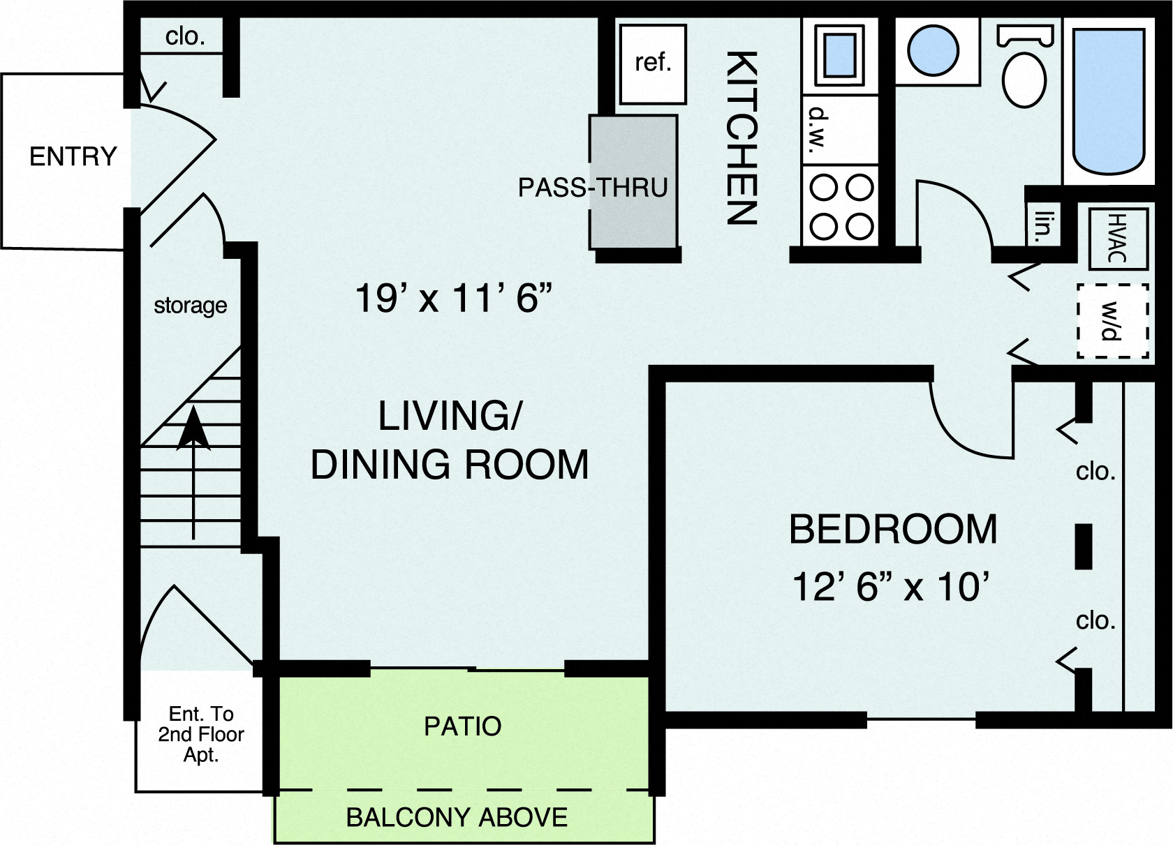 1 bedroom garden