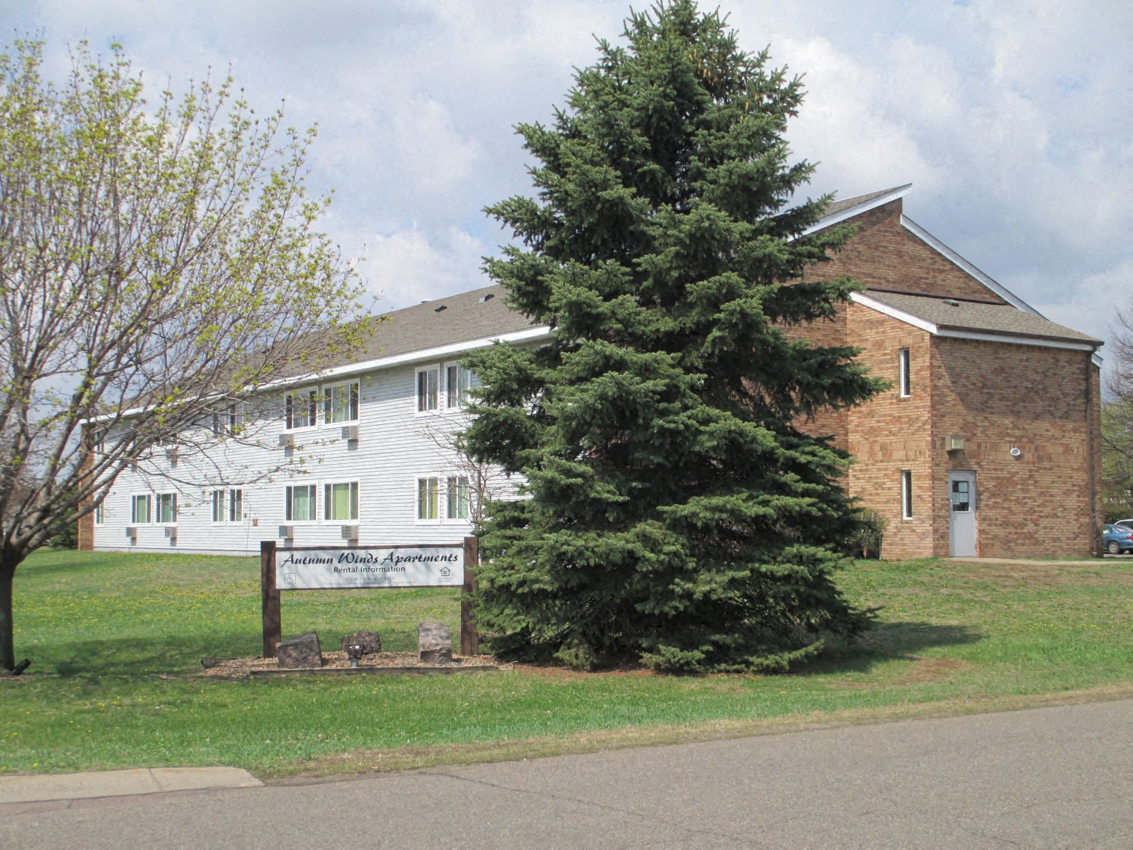 Side view of building