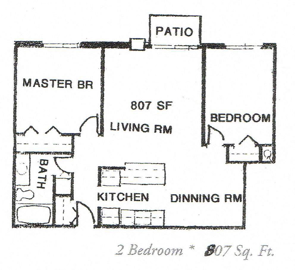 2 Bedroom 1 Bath