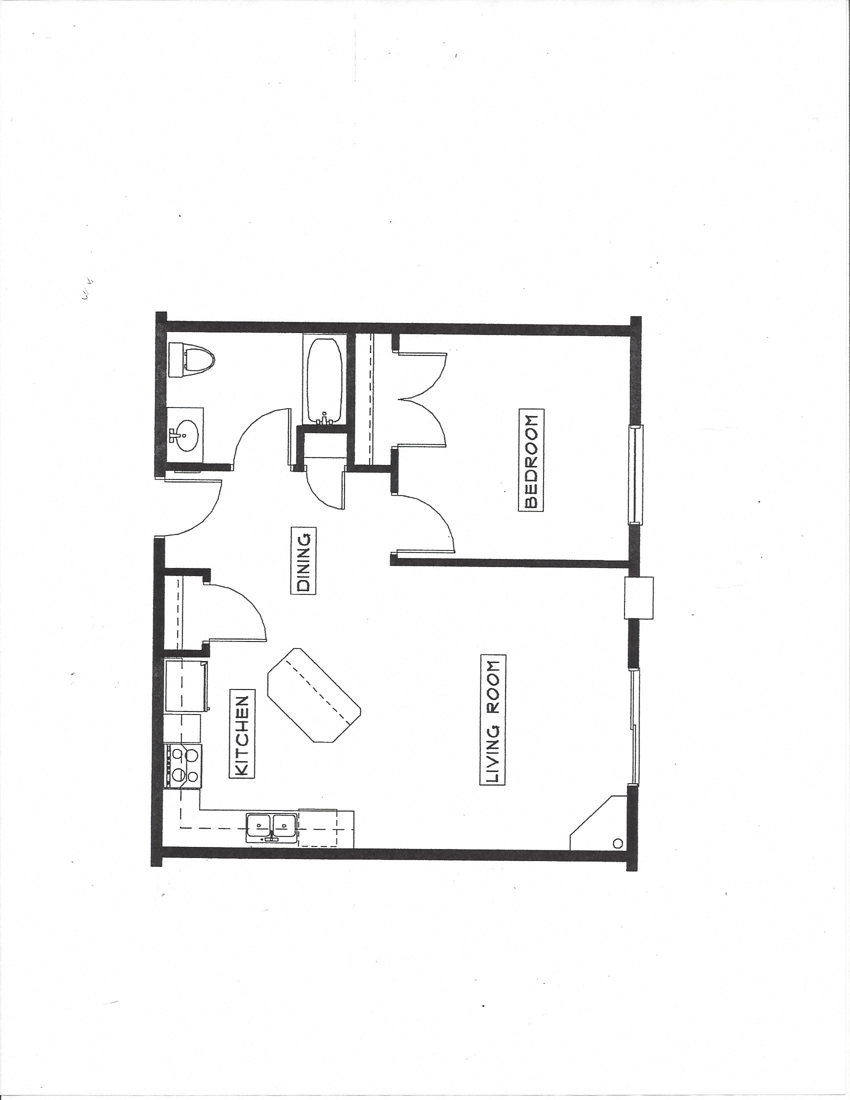 1 Bedroom 1 Bathroom