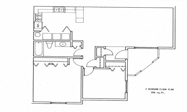 2 Bedroom  1 Bathroom