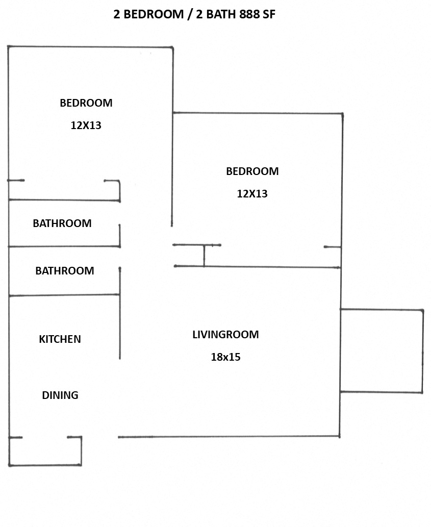 2 Bedroom 2 Bathroom