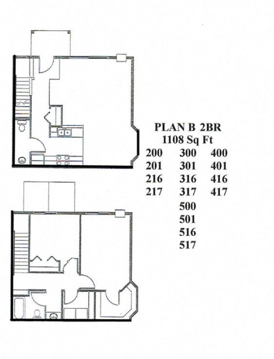 2 Bedroom 1.5 Bath Market