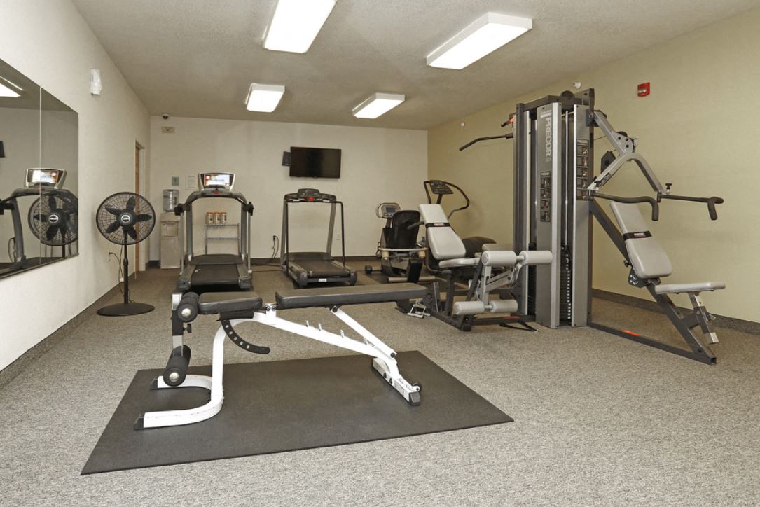 the gym at the apartments for rent