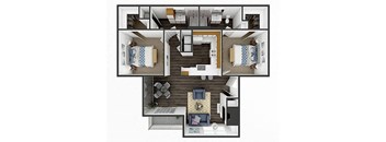 2 bedroom apartment floor plans