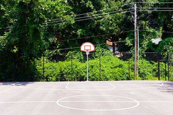 apartment basketball court in South St. Louis