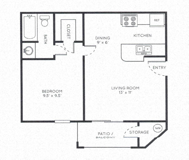 A1 - 1 Bed / 1 Bath