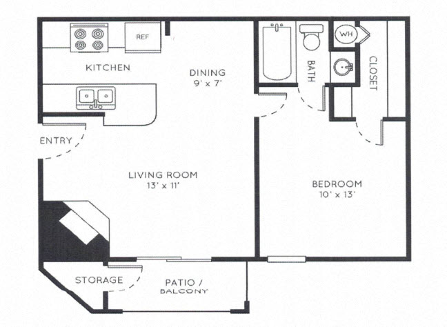 A2 - 1 Bed / 1 Bath