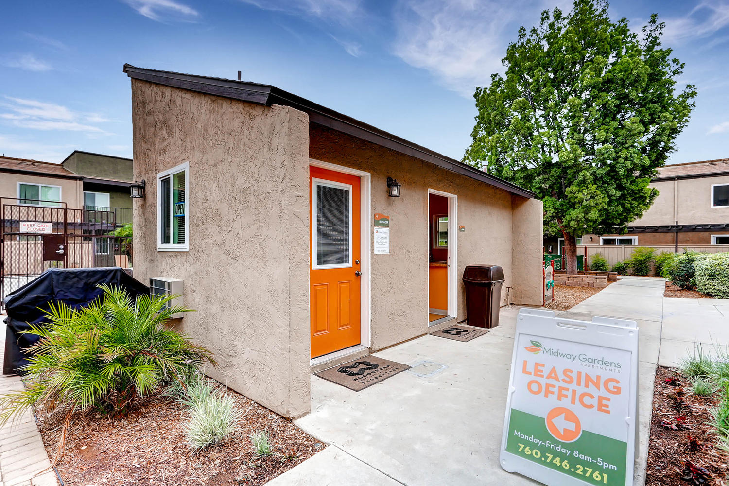 The Leasing Office at Midway Gardens Apartments