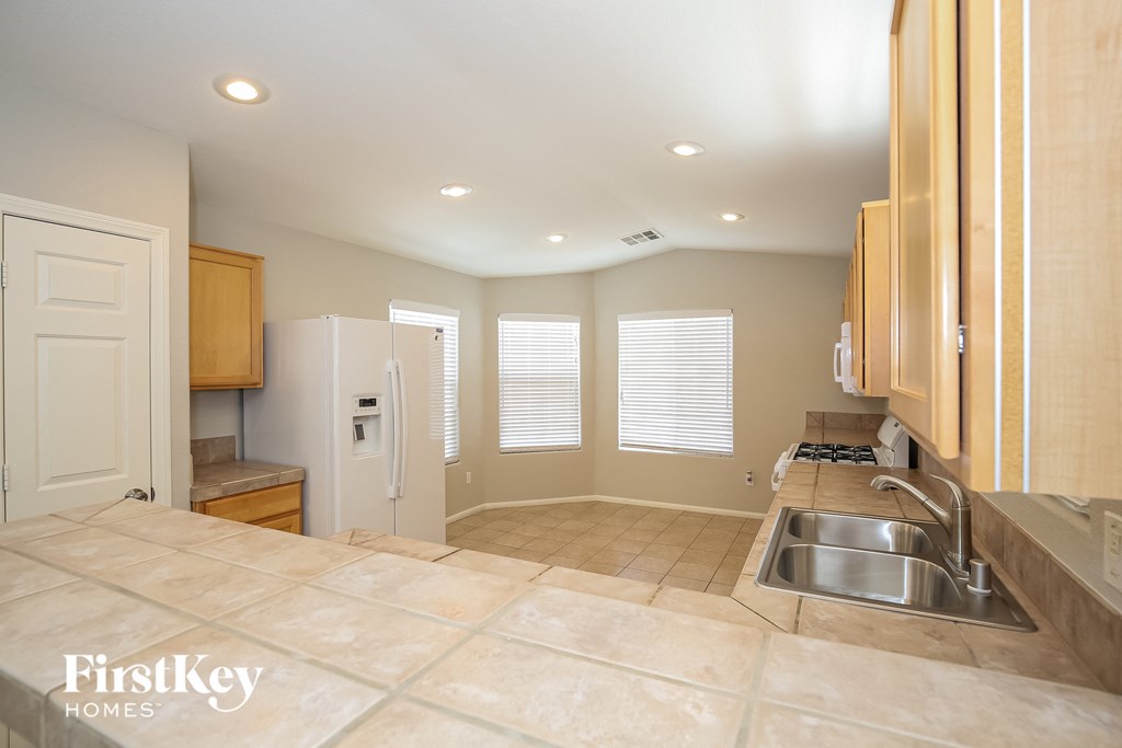 the kitchen is clean and ready for us to use