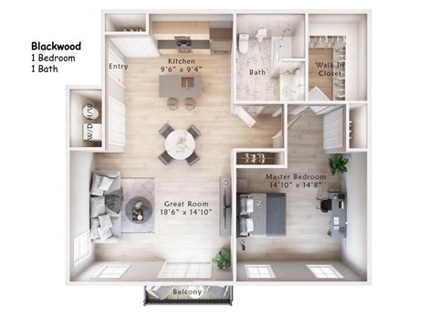 86 and 100 Erial Road 1-2 Beds Apartment for Rent - Photo Gallery 4