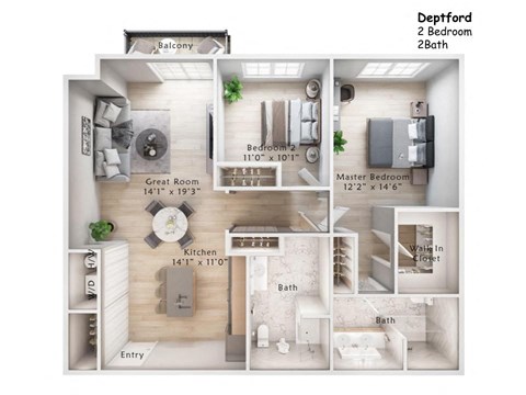 86 and 100 Erial Road 1-2 Beds Apartment for Rent - Photo Gallery 3