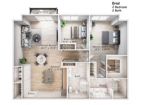 86 and 100 Erial Road 1-2 Beds Apartment for Rent - Photo Gallery 5