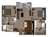 B3 Floor Plan B3 Floor Plan at Miro Apartments, Santa Fe Springs, CA, 90670