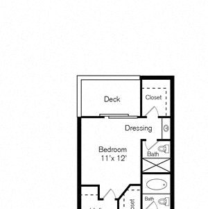 Two Bedroom Two and a half Bathroom Floor Plan Two Bedroom Two and a half Bathroom Floor Plan at Promenade Terrace, California