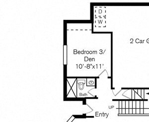 Three Bedroom Three bathroom Floor Plan Three Bedroom Three bathroom Floor Plan at Promenade Terrace, California, 92879