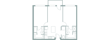 2 Bedrooms, 2 Bathrooms