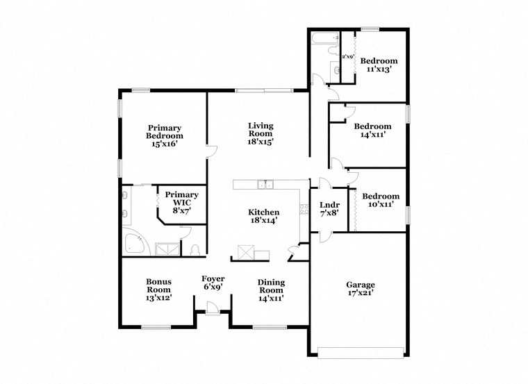 a floor plan of a house with two floors and a garage